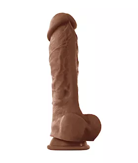 Colours Pleasures Suction Cup Dildo with Balls