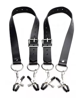 Labia Spreader Straps With Clamps