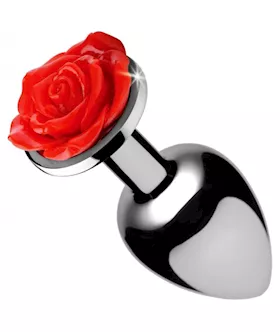 Red Rose Anal Plug  Small