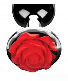 Red Rose Anal Plug - Small