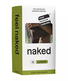 Four Seasons NAKED Larger Condoms  12 Pack