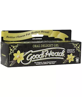 Goodhead Oral Delight Gel 4oz Tube Boxed Cotton Candy - French Vanilla