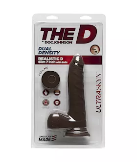 The Ultraskyn Realistic Slim Dildo With Balls