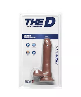 Doc Johnson Firmskyn Slim Dildo With Balls