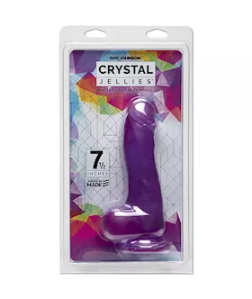 Doc Johnson Crystal Jellies 7.5 Inch Master Cock With Balls