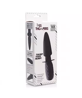 Ass Thumpers The Plug 10x Silicone Vibrating Thruster - 7.25 Inch