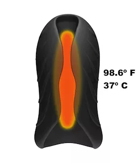 Optimale - Vibrating Silicone Warming Stroker 