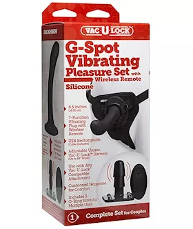 Vac-u-lock Silicone G-spot Vibrating Pleasure Set