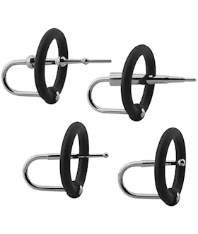 Kink - Silicone And Stainless Steel Ring And Plug Set