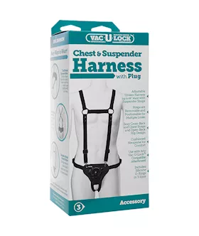 Vac-u-lock Chest & Suspender Harness With Plug 