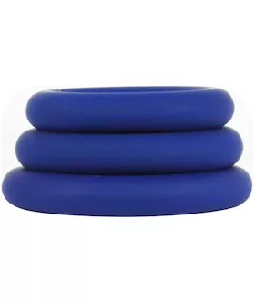 Hombre Snug Fit Silicone Thick C-rings 3pk