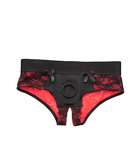 Scandal Crotchless Pegging Panty Set