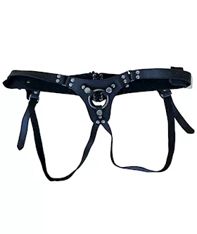 Bound X Adjustable Leather Strap On Harness