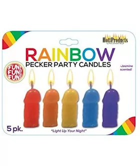 Rainbow Pecker Party Jasmine Scented Candles