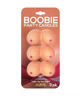 Boobie Party Candles - 3 Pack