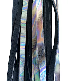 Shiny Leather And Suede Flogger