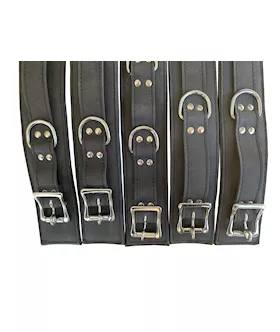 Bound X 5 Piece Nubuck Leather Cuff And Collar Set