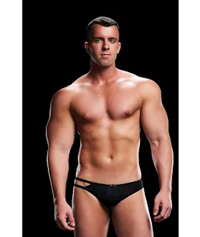 Baci Low Rise Thong With Side Straps (L/xl)