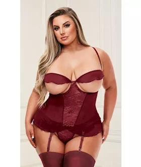 2pc Show Me Bustier And G-string Set 