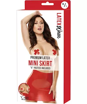 Premium Latex Mini Skirt  SM