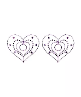 Crystal Heart Rhinestone Pasties