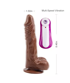 Vibrating Suction Cup Dildo