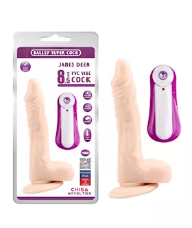 Jed Vibrating Dildo - 8.5 Inch