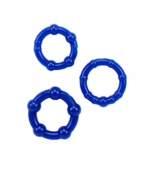 Beaded Cock Ring Set  3 Pack