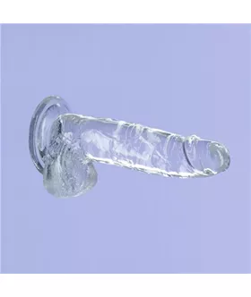 Crystal Addiction Dildo With Balls - 7 Inch