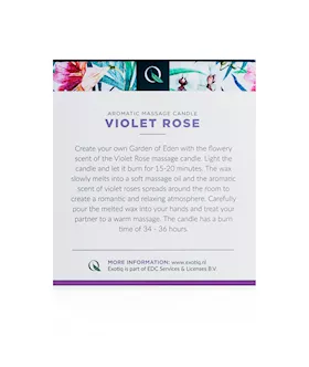 Exotiq Massage Candle Violet Rose