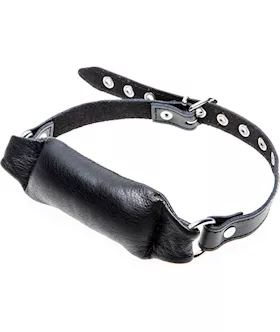 Triple X Leather Bit Gag