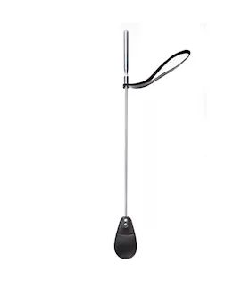 Triple X Leather Crop with Metal Handle