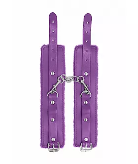 Ouch! Plush Leather Hand Cuffs 