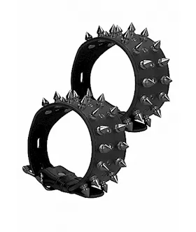 Ouch! Skulls And Bones - Ankle Cuffs With Spikes 