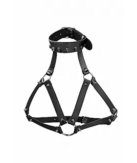 Ouch! Skulls And Bones - Harness With Skulls & Spikes 