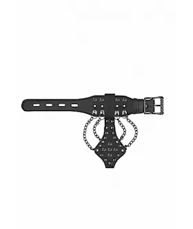 Ouch! Skulls And Bones - Bracelet With Spikes & Chains 