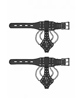 Ouch! Skulls And Bones - Handcuffs With Skulls & Chains 