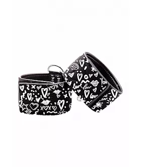 Printed Ankle Cuffs - Love Street Art