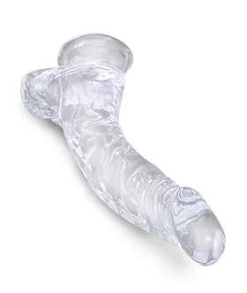 King Cock Clear Dildo With Balls - 7.5 Inch