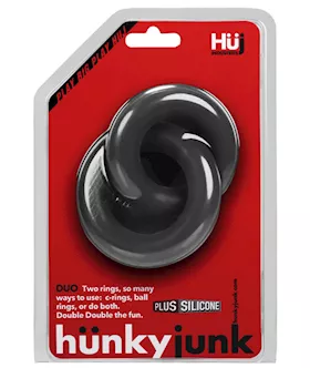Duo Linked Cock Ball Rings By Hunkyjunk