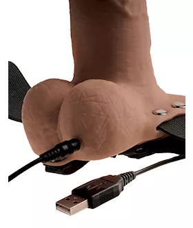 Fetish Fantasy 6 Inch Hollow Rechargeable Strap-on
