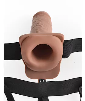 Fetish Fantasy 7 Inch Hollow Rechargeable Strap-on Remote