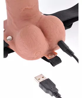 Fetish Fantasy 7 Inch Hollow Rechargeable Strap-on Remote
