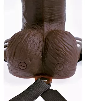 Fetish Fantasy 8 Inch Hollow Rechargeable Strap-on Remote 