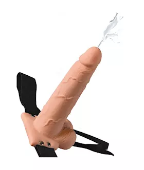Fetish Fantasy 75 Inch Hollow Squirting StrapOn with Balls
