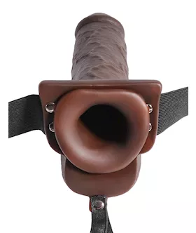 Fetish Fantasy Hollow Squirting Strap-on With Balls