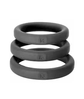 Xact-fit Silicone Rings- Number14, Number15, Number16