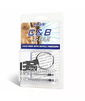 Cock Ring With Nipple Tweezers