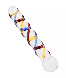 Lucent Trinity TEXTURED GLASS MASSAGER  7 INCH