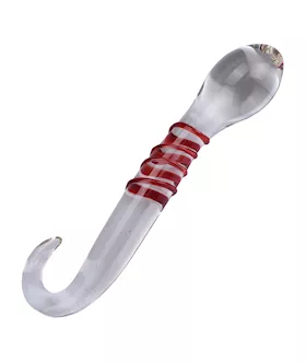 Lucent Red Lines Glass Massager